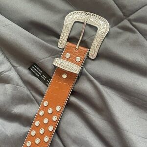 Urban outfitters studded sparkle cowboy moto belt